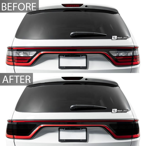 Tinted Racetrack Fog Light Taillight Third Brake Light Sidemarker Overlay Tint Covers Fits Dodge Durango 2014-2022 - Tint, Paint Protection, Decals & Accessories for your Vehicle online - Bog