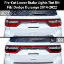 Tinted Racetrack Fog Light Taillight Third Brake Light Sidemarker Overlay Tint Covers Fits Dodge Durango 2014-2022 - Tint, Paint Protection, Decals & Accessories for your Vehicle online - Bog