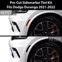 Tinted Racetrack Fog Light Taillight Third Brake Light Sidemarker Overlay Tint Covers Fits Dodge Durango 2014-2022 - Tint, Paint Protection, Decals & Accessories for your Vehicle online - Bog