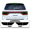 Tinted Racetrack Fog Light Taillight Third Brake Light Sidemarker Overlay Tint Covers Fits Dodge Durango 2014-2022 - Tint, Paint Protection, Decals & Accessories for your Vehicle online - Bog