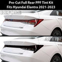 Full Headlight Taillight Precut Smoked PPF Tint Kit Film Overlay Fits Hyundai Elantra 2021 2022 2023