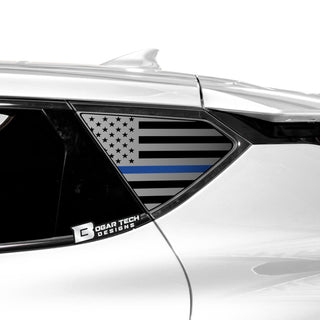 Buy thin-blue-line Quarter Window American Flag Vinyl Decal Stickers Fits Kia EV6 2021 2022 2023