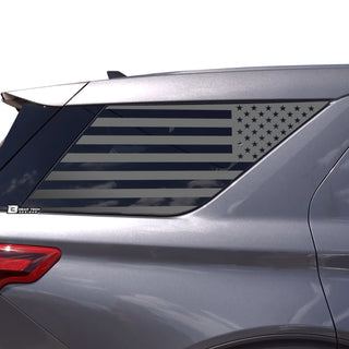 Precut American Flag Rear Side Quarter Window Decals Fits Ford Explorer 2020-2022 - Tint, Paint Protection, Decals & Accessories for your Vehicle online - Bogar Tech Designs