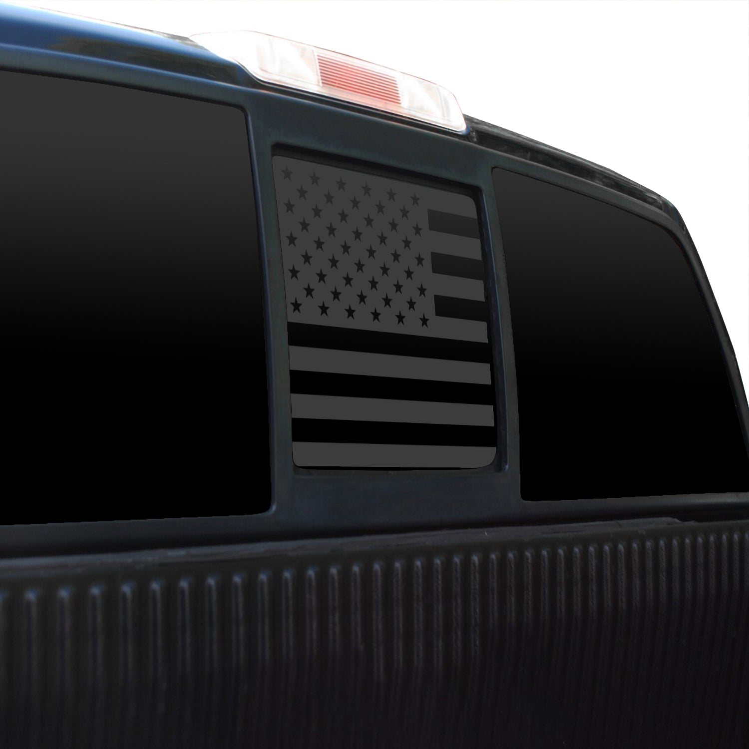 Precut Rear Middle Window American Flag Vinyl Decal Sticker Fits Ford F150 2004 - 2014 - Bogar Tech Designs