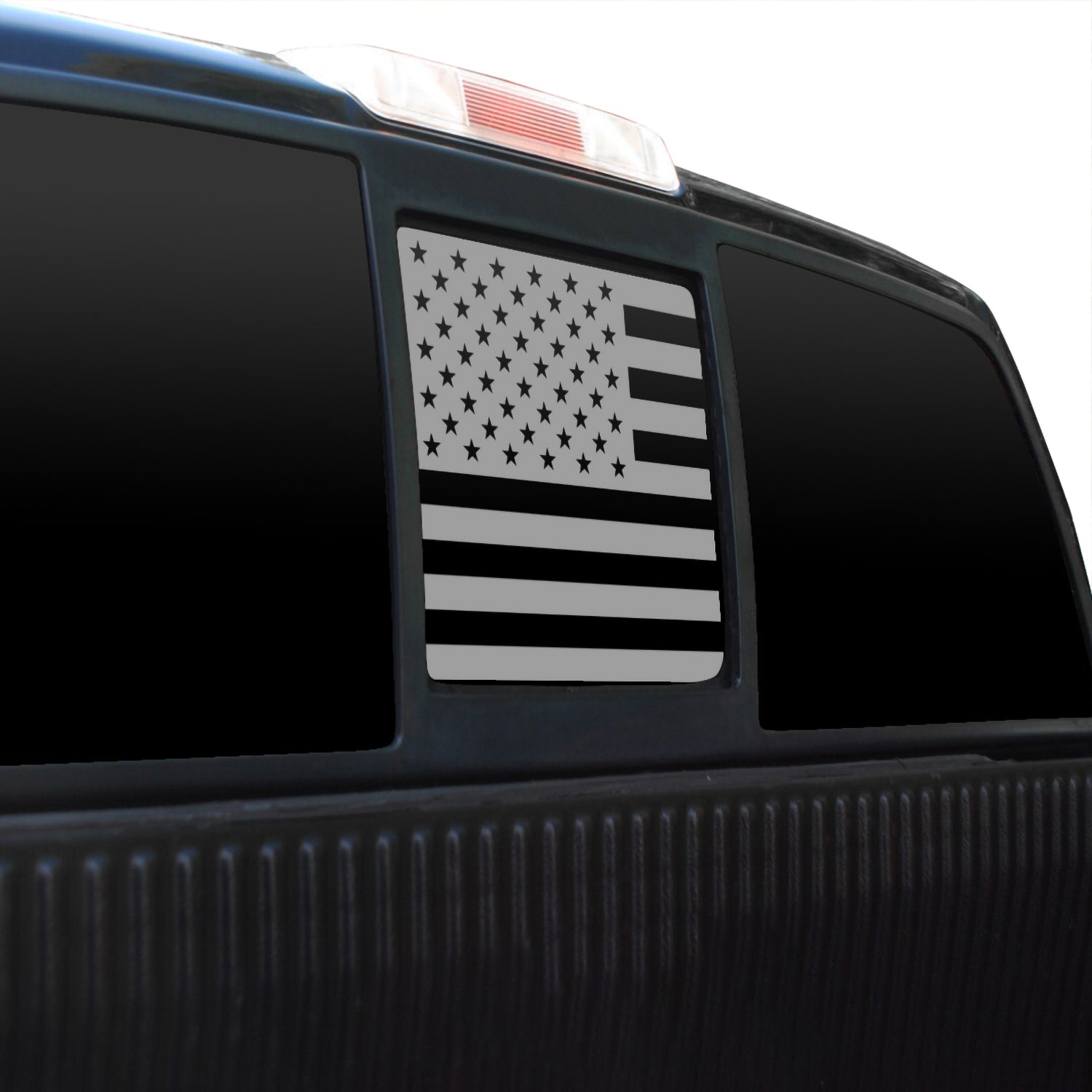 Precut Rear Middle Window American Flag Vinyl Decal Sticker Fits Ford F150 2004 - 2014 - Bogar Tech Designs