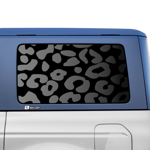 Animal Leopard Cow Paw Heart Window Vinyl Decal Stickers Fits Ford Bronco 4 Door 2021 2022 2023