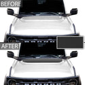 Hood Cover Blackout Vinyl Decal Sticker Overlay Film Fits Ford Bronco 2021 2022 2023