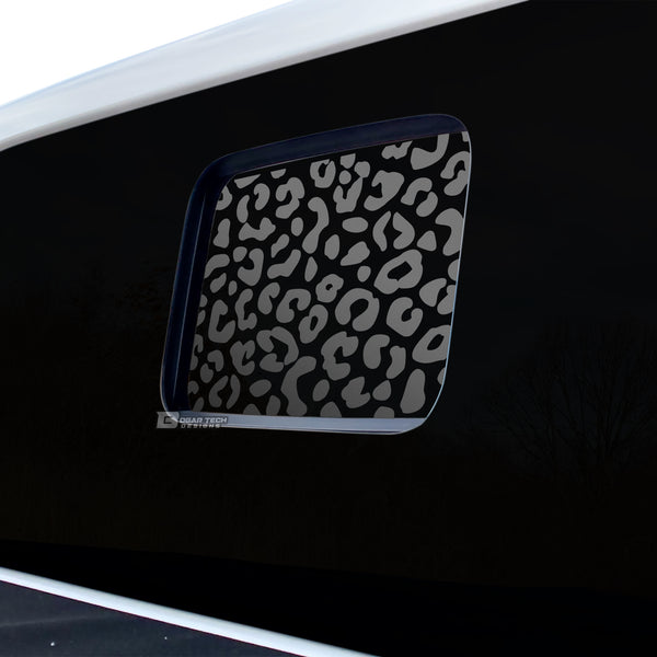 Precut Animal Leopard Print Rear Side Quarter Window & Fuel Door Decal Stickers Fits Jeep Gladiator 2020 2021 2022 - Tint, Paint Protection, Decals & Accessories for your Vehicle online - Bog