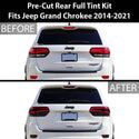 Tinted Taillight Hawkeye Style Third Brake Rear Bumper Reflector Light Overlay Tint Covers Fits Jeep Grand Cherokee 2014-2021 - Tint, Paint Protection, Decals & Accessories for your Vehicle o