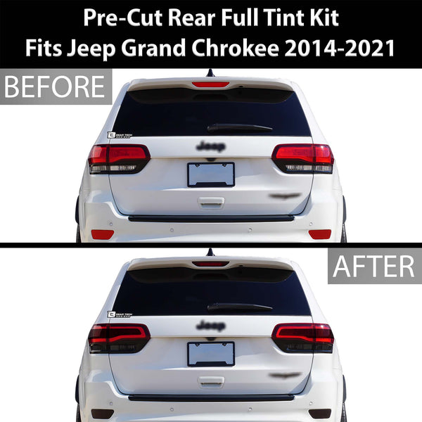 Tinted Taillight Hawkeye Style Third Brake Rear Bumper Reflector Light Overlay Tint Covers Fits Jeep Grand Cherokee 2014-2021 - Tint, Paint Protection, Decals & Accessories for your Vehicle o