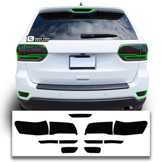 Tinted Taillight Third Brake Rear Bumper Reflector Light Overlay Tint Covers Fits Jeep Grand Cherokee 2014-2021 - Tint, Paint Protection, Decals & Accessories for your Vehicle online - Bogar 