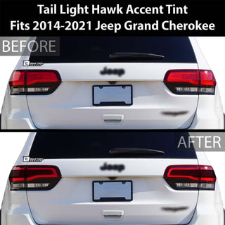 Rear Tail Light Hawk Eye Overlay Tint Cover Sticker Fits Jeep Grand Cherokee 2014-2021 - Tint, Paint Protection, Decals & Accessories for your Vehicle online - Bogar Tech Designs