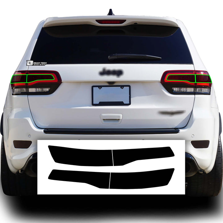 Rear Tail Light Hawk Eye Overlay Tint Cover Stickers Fits Jeep Grand Cherokee 2014 - 2021 - Bogar Tech Designs
