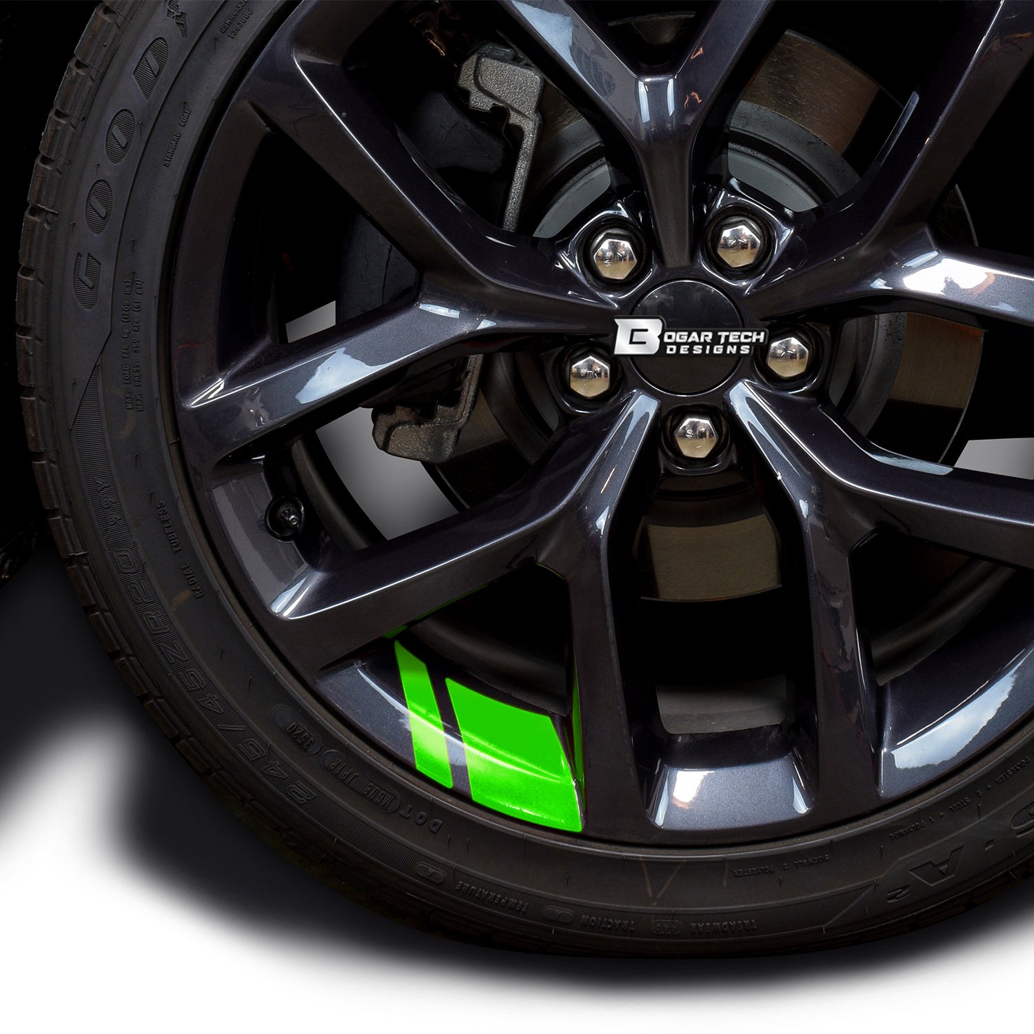 Wheel Rim Decal Stickers Stripes for 18