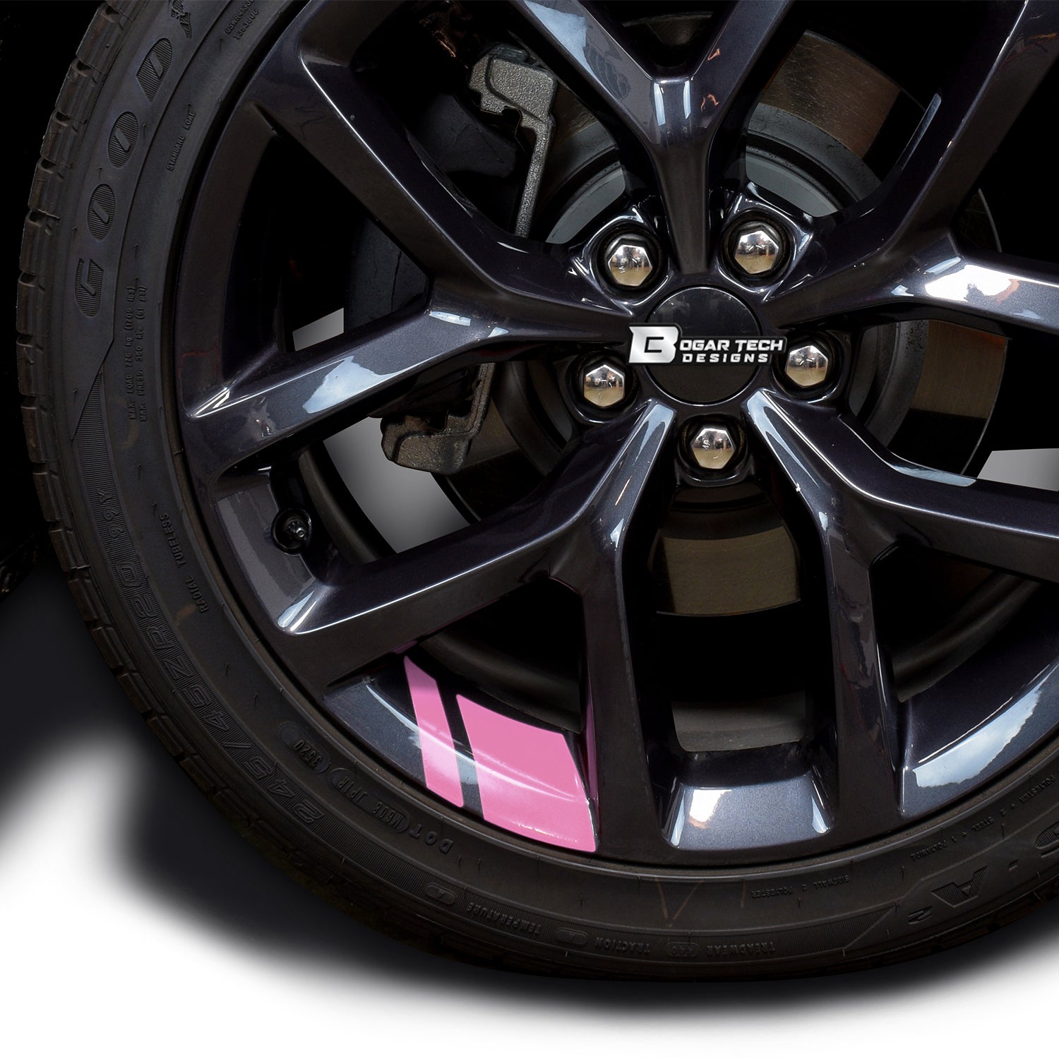 Wheel Rim Decal Stickers Stripes for 18