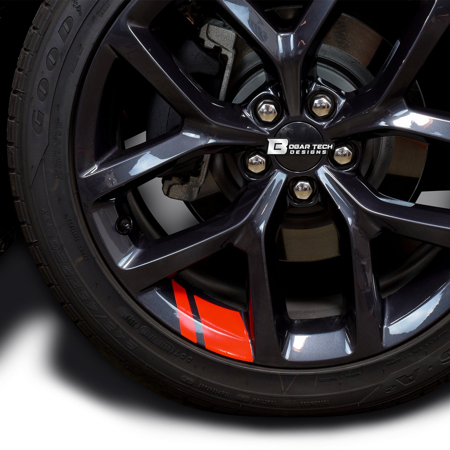Wheel Rim Decal Stickers Stripes for 18