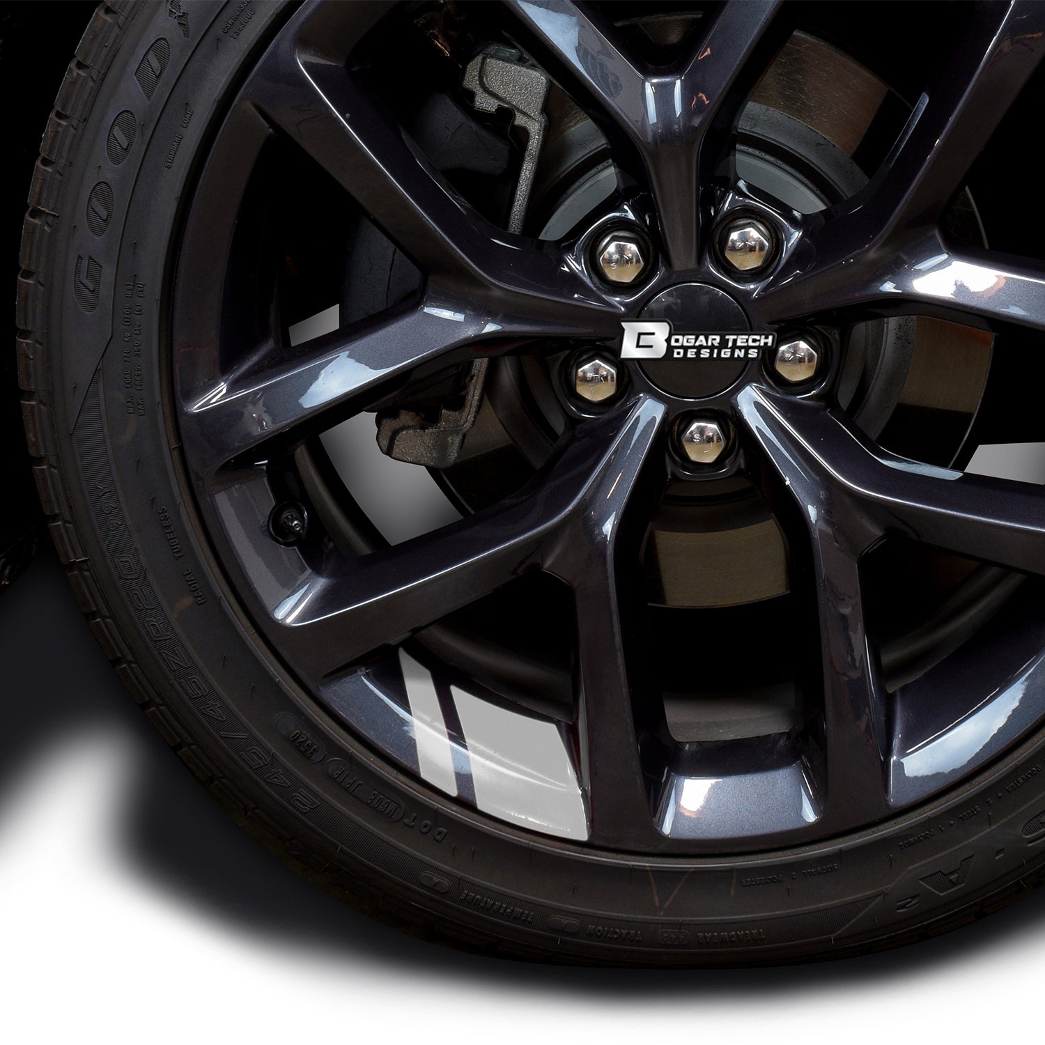 Wheel Rim Decal Stickers Stripes for 18