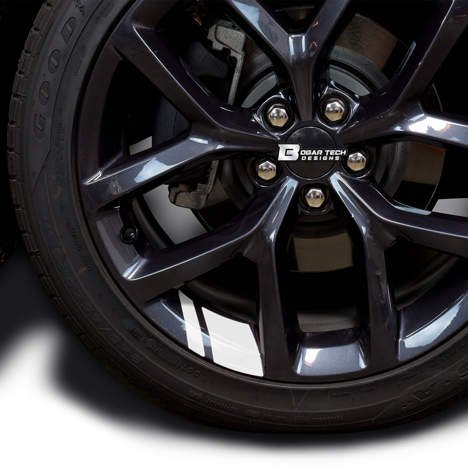 Wheel Rim Decal Stickers Stripes for 18