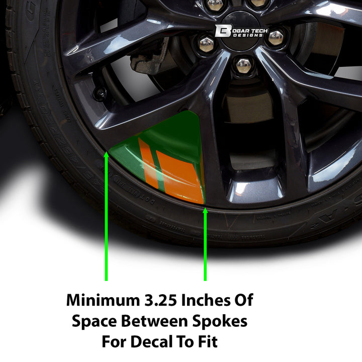 Wheel Rim Decal Stickers Stripes for 18" - 20" Wheels - Bogar Tech Designs