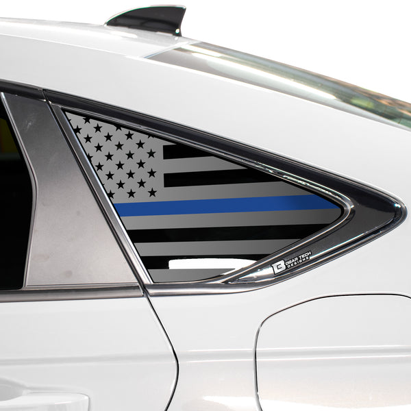 Quarter Window American Flag Vinyl Decal Stickers Fits Honda Accord Sedan 2023