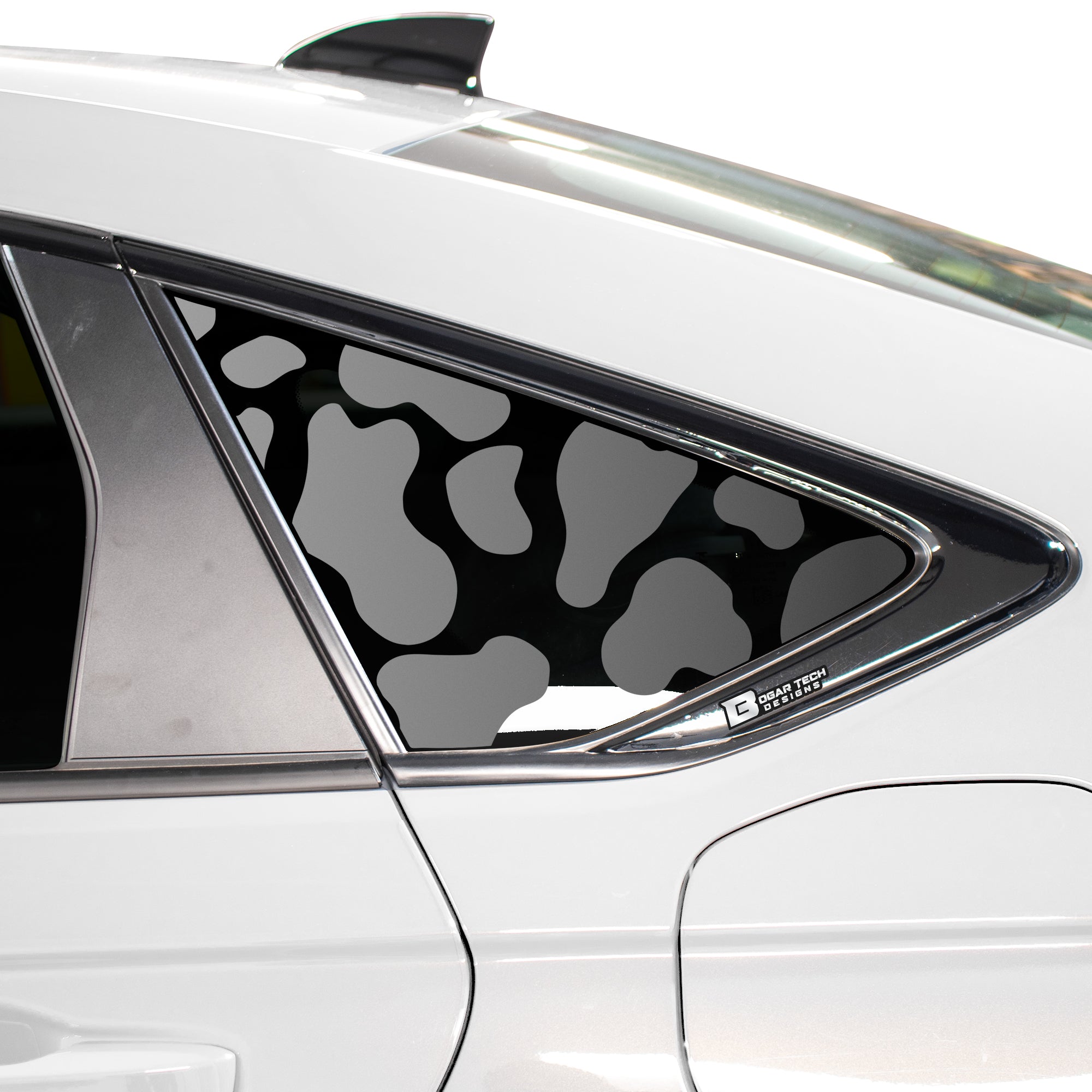 Animal Leopard Cheetah Cow Window Vinyl Decal Stickers Fits Honda Accord Sedan 2023 - Bogar Tech Designs