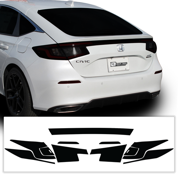 HeadLight Reverse Light Reflector Taillight Smoke Tint Overlay Fits Honda Civic Hatchback 2022-2023 - Tint, Paint Protection, Decals & Accessories for your Vehicle online - Bogar Tech Designs