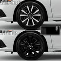 Vinyl Chrome Delete Wheel Side Window Trim Blackout Decal Stickers Overlay Film Fits Honda Civic Hatchback 2022 2023 2024