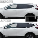 Vinyl Chrome Delete Wheel Sides Front Rear Trunk Trim Blackout Decal Stickers Overlay Film Fits Honda CR-V 2017-2022