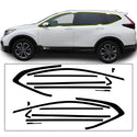 Vinyl Chrome Delete Wheel Sides Front Rear Trunk Trim Blackout Decal Stickers Overlay Film Fits Honda CR-V 2017-2022