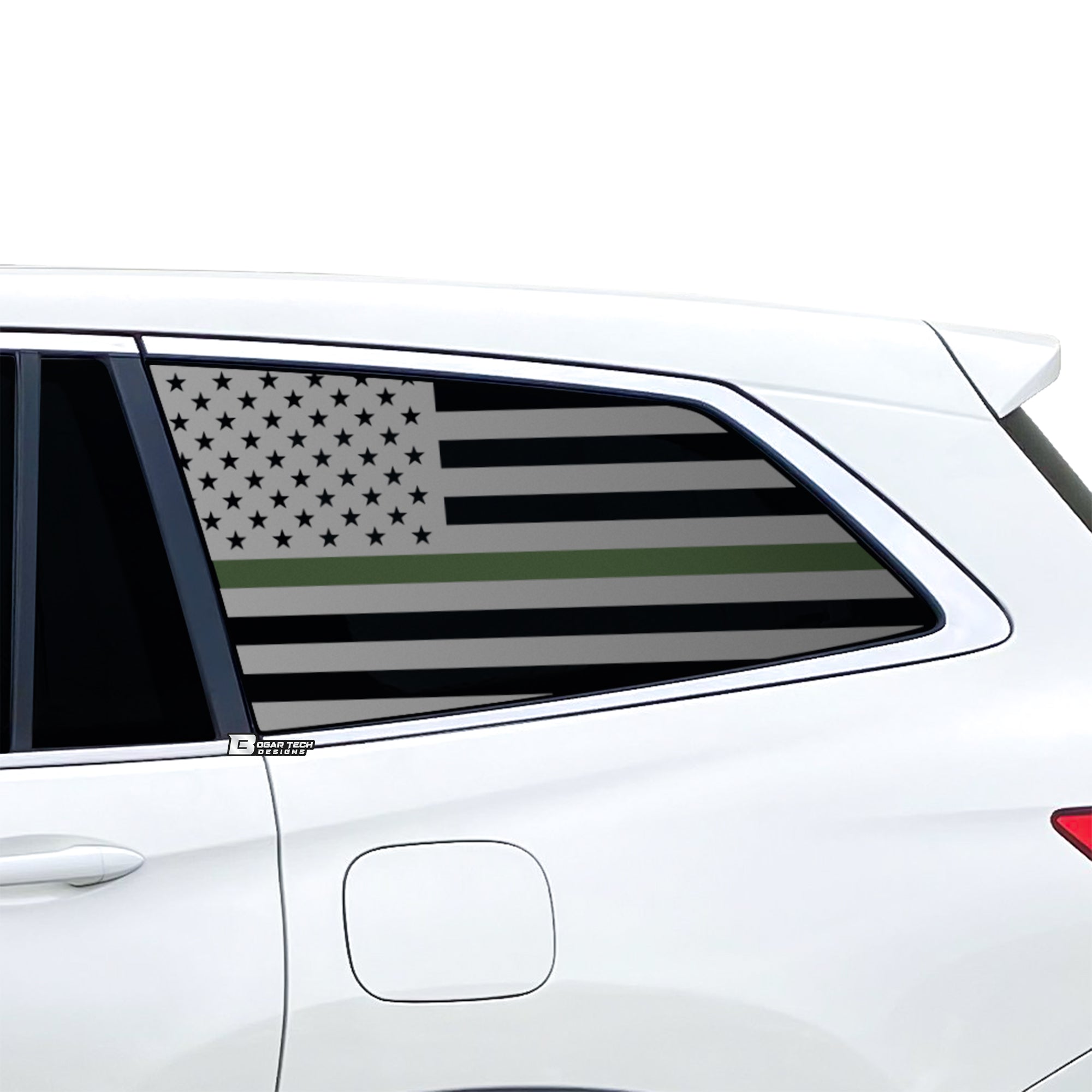 American Flag Window Vinyl Decal Stickers Fits Honda Pilot 2016 - 2022 - Bogar Tech Designs