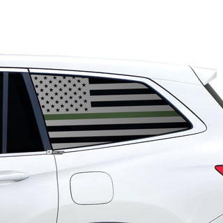 Buy thin-green-line American Flag Window Vinyl Decal Stickers Fits Honda Pilot 2016 - 2022