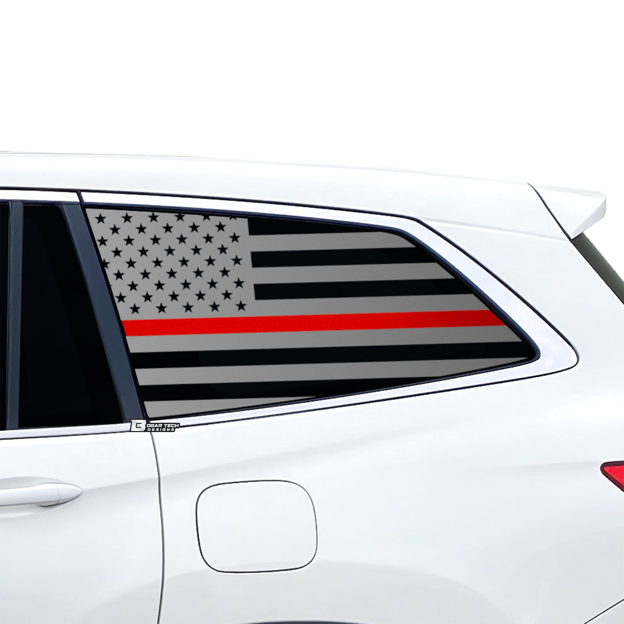 American Flag Window Vinyl Decal Stickers Fits Honda Pilot 2016 - 2022 - Bogar Tech Designs