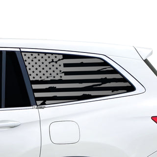 Buy distressed-black American Flag Window Vinyl Decal Stickers Fits Honda Pilot 2016 - 2022