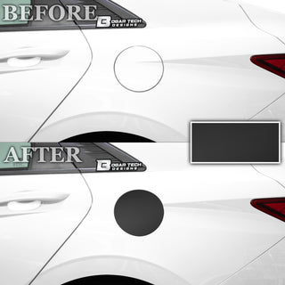 Fuel Door Gas Cap Vinyl Overlay Decal Cover Stickers Fits Hyundai Elantra 2021 2022 2023