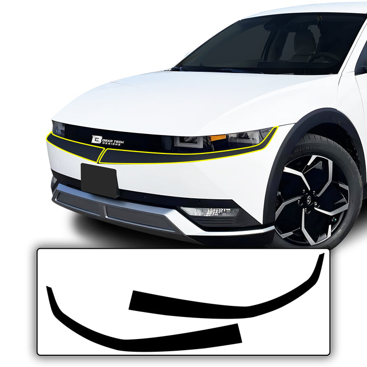 Vinyl Chrome Delete Wheel Front Rear Bumper Trim Blackout Decal Stickers Overlay Film Fits Hyundai Ioniq 5 2022 - 2025 - Bogar Tech Designs