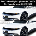 Full Headlight Taillight Precut Smoked PPF Tint Kit Film Overlay Fits Hyundai Ioniq 5 2022 2023