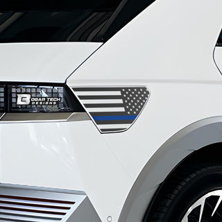 Buy thin-blue-line Plug-in Cap American Flag Vinyl Decal Stickers Fits Hyundai Ioniq 5 2022 2023