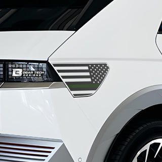 Buy thin-green-line Plug-in Cap American Flag Vinyl Decal Stickers Fits Hyundai Ioniq 5 2022 2023