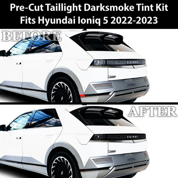 Full Headlight Taillight Precut Smoked PPF Tint Kit Film Overlay Fits Hyundai Ioniq 5 2022 2023