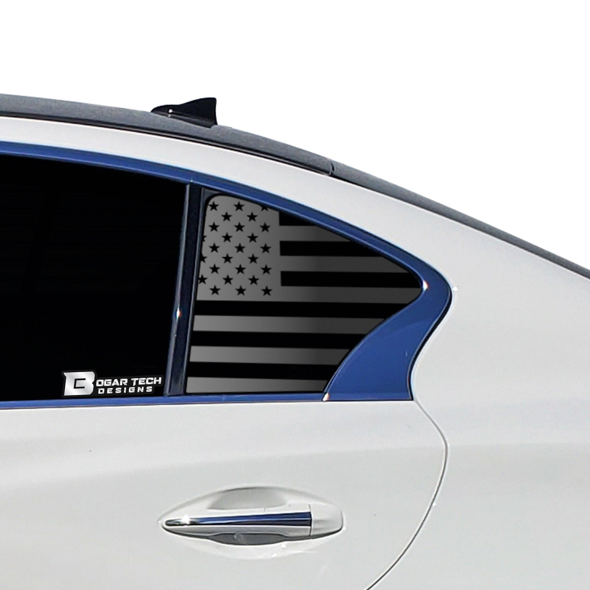 American Flag Rear Side Window Vinyl Decal Stickers Fits Infiniti Q50 ...