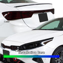 Full Headlight Taillight Precut Smoked PPF Tint Kit Film Overlay Fits Kia Forte 2022 2023