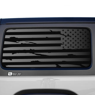 Buy distressed-black American Flag Window Vinyl Decal Stickers Fits Jeep Wrangler JL 2 Door 2018 2019 2020 2021 2022 2023 2024 Blue Red Pink Green Line