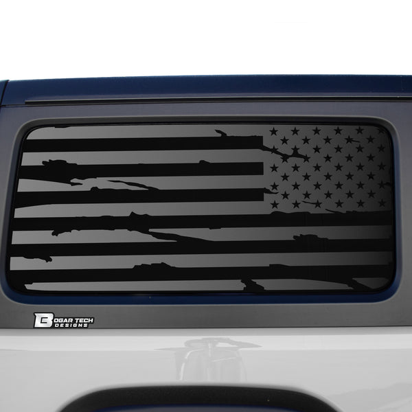 American Flag Window Vinyl Decal Stickers Fits Jeep Wrangler JL 2 Door 2018-2025Blue Red Pink Green Line