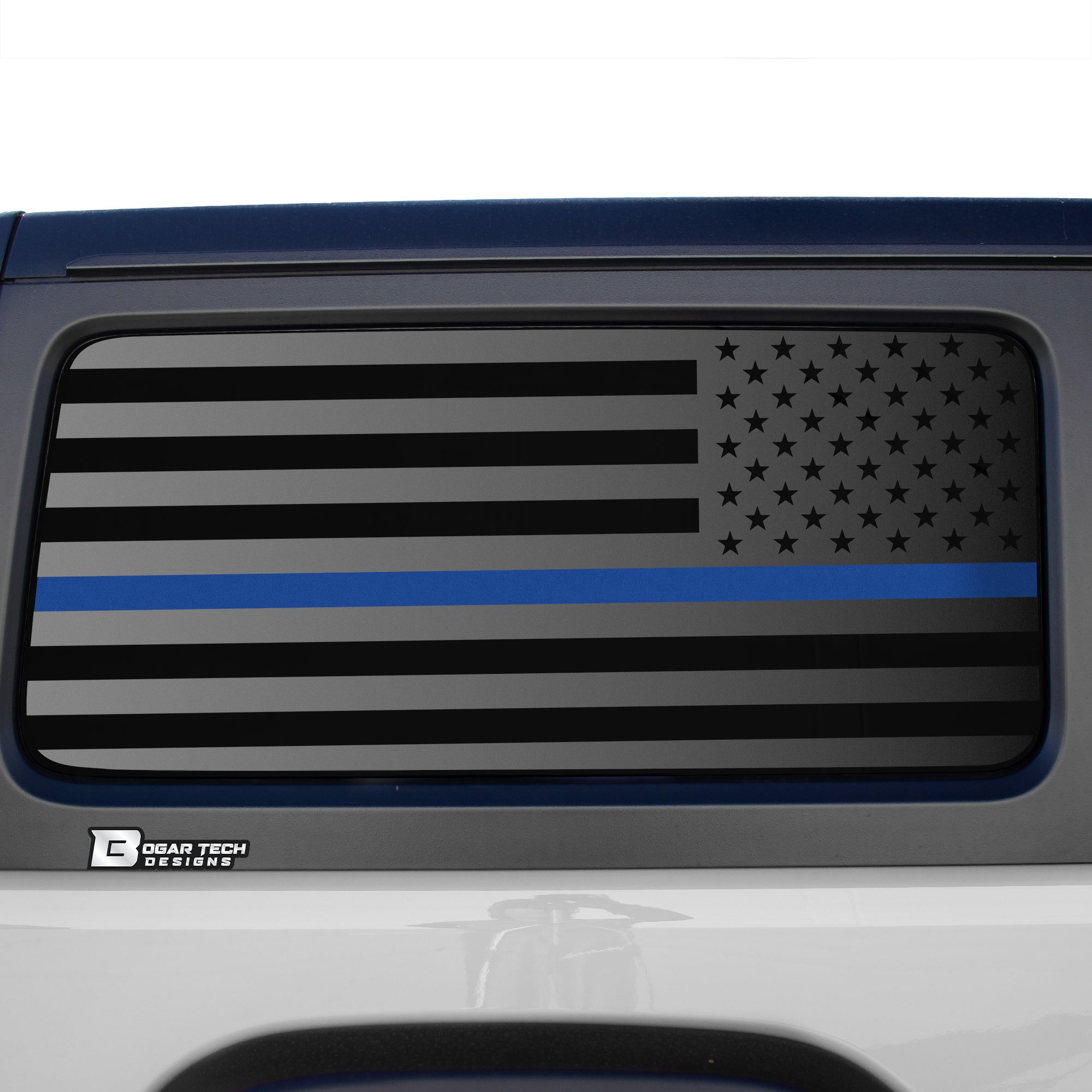 American Flag Window Vinyl Decal Stickers Fits Jeep Wrangler JL 2 Door 2018 - 2025Blue Red Pink Green Line - Bogar Tech Designs