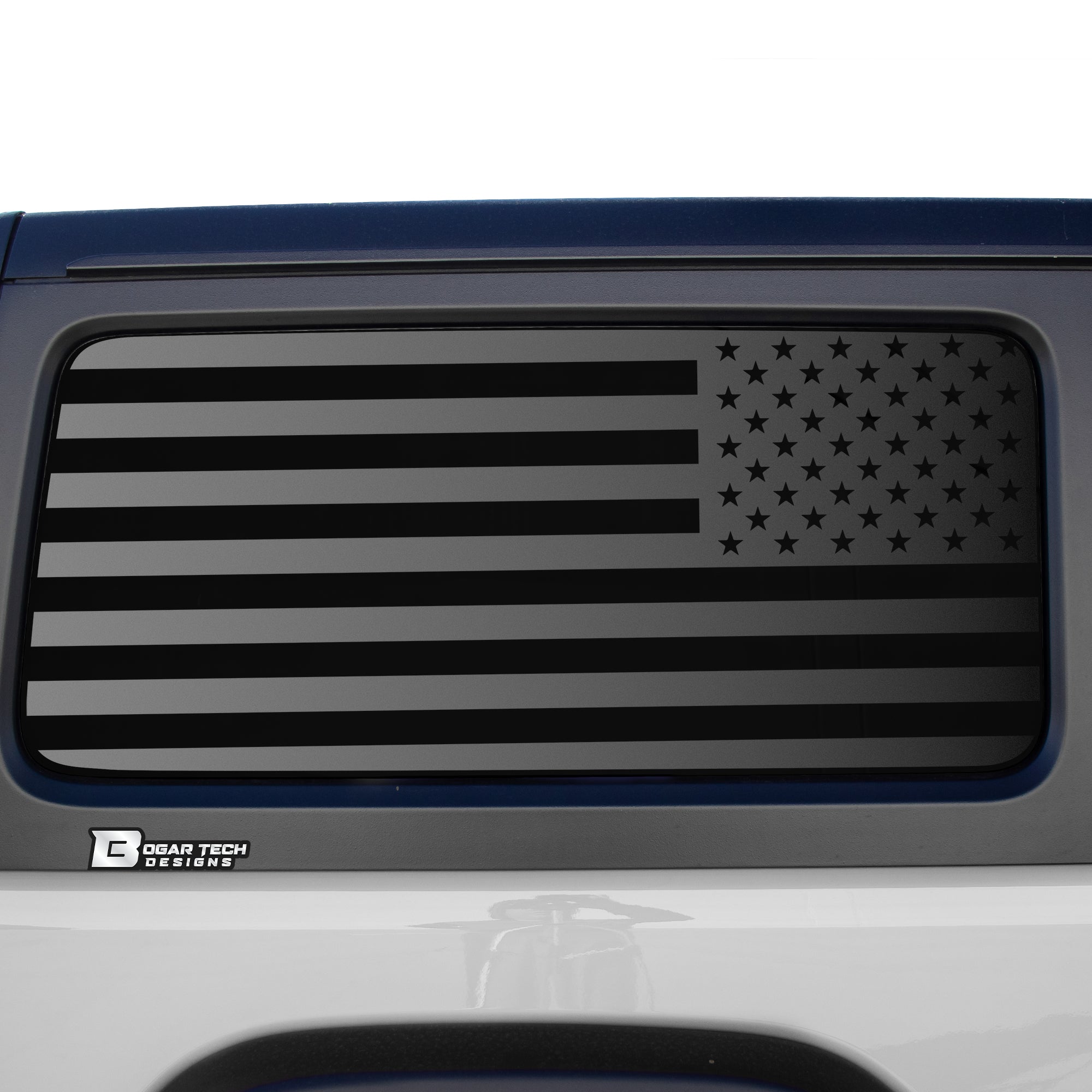 American Flag Window Vinyl Decal Stickers Fits Jeep Wrangler JL 2 Door 2018 - 2025Blue Red Pink Green Line - Bogar Tech Designs