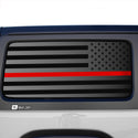 American Flag Window Vinyl Decal Stickers Fits Jeep Wrangler JL 2 Door 2018-2025Blue Red Pink Green Line