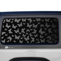 Animal Leopard Cow Paw Heart Window Vinyl Decal Stickers Fits Jeep Wrangler JL 2 Door 2018 2019 2020 2021 2022 2023 2024+