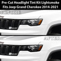 Tinted Taillight Third Brake Rear Bumper Reflector Light Overlay Tint Film Fits Jeep Grand Cherokee 2014-2021