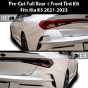 Headlight Taillight Precut Smoked PPF Tint Kit Film Overlay Fits Kia K5 2021 2022 2023