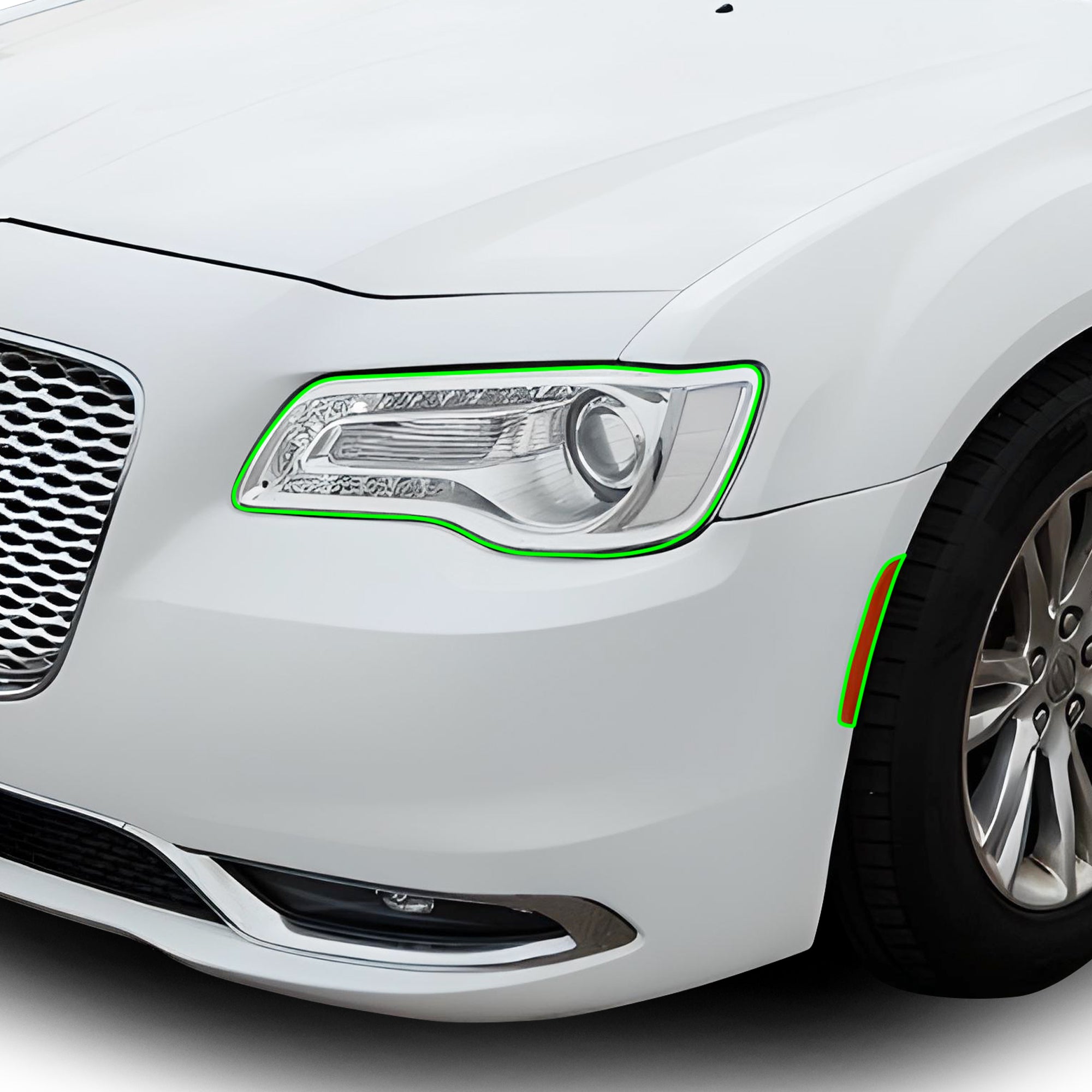 Head Light Head Light Overlay Tint Film Sticker Fits Chrysler 300 C 2015 - 2023 - Bogar Tech Designs